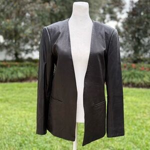 Black Leather Women's Jacket